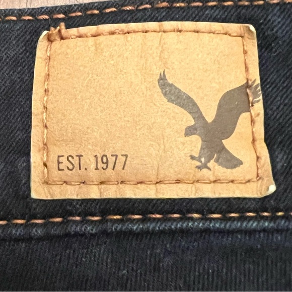 American Eagle Dark Wash Stretchy Denim Jeggings - Picture 9 of 10